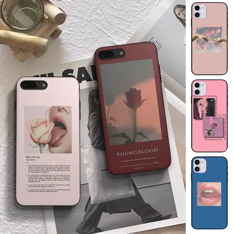 

Flower vintage girl summer Hard Phone Case fundas shell cover for Samsung A51 A52 A71 A72 A80 A91 A20E A32 A31 A21 A11