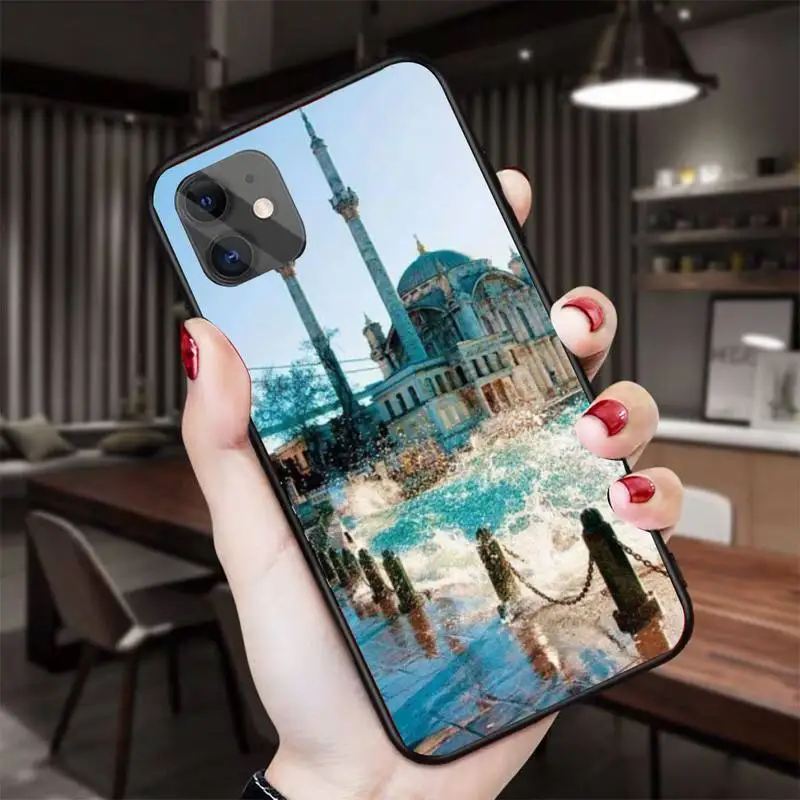 Чехол для телефона с турецким принтом стеклянный чехол Iphone 11 12 13 Pro Max 5s 6s 7 8 Plus X Xr Xs