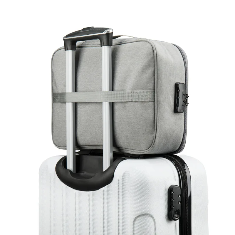 High Capacity Document Bag Business Trip Contract Material Organize Multifunction Briefcase Material Storage Pouch Accessories