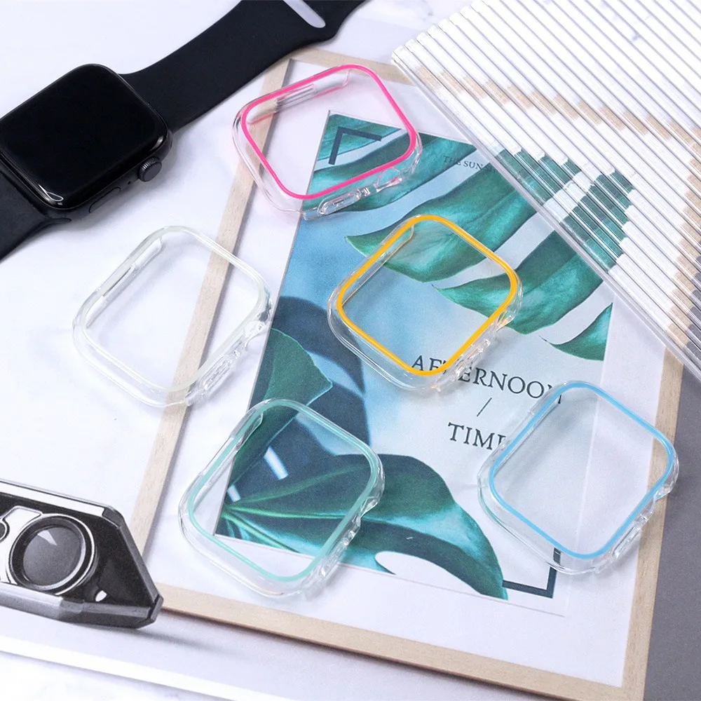 Фото Флуоресцентный полый чехол для Apple Watch Case 49 мм 45 44 41 40 38 46 42 мм без защитной пленки для экрана iWatch 11 10 9 8 7 6 5 4 SE №5
