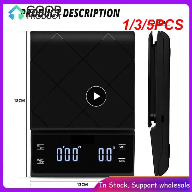 

1/3/5PCS Charge Kitchen Electronic Scale Household Precision Food Scales Mini Jewelry Digital Scale Smart Coffee Weighing Scale