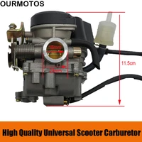 ourmotos 18mm carburetor carb replaces for gy6 50cc pd18j cvk 139qmb 139qma scooter atv car motor engine carburetor accessories