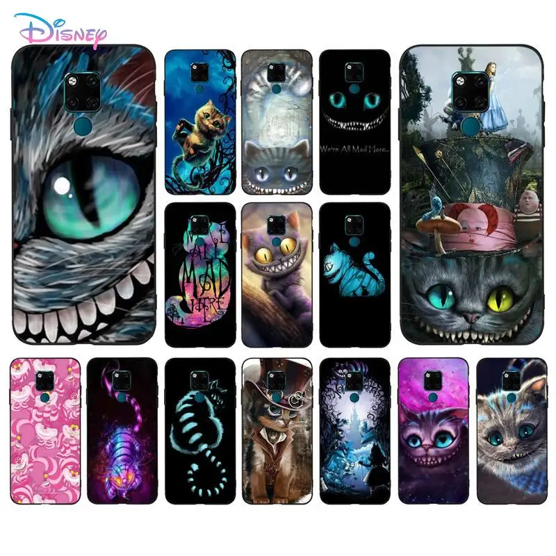 

Disney Alice in Wonderland Cheshire Cat Phone Case for Huawei Mate 20 10 9 40 30 lite pro X Nova 2 3i 7se