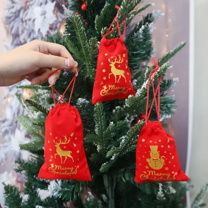 1/10 шт. бархатная сумка для хранения ювелирных изделий