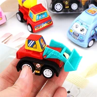 dropshipping 6pcs car model toy pull back car toys mobile vehicle fire truck taxi model kid mini cars boy toys gift for children