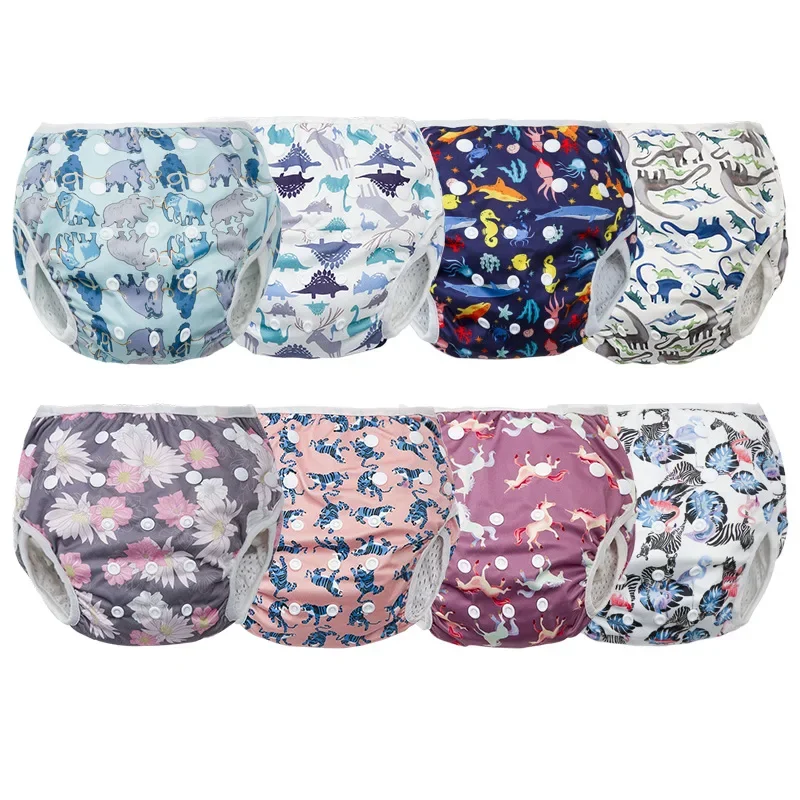 

Children's washable urine swimming trunks baby swimming diapers children swimming pool learning pants