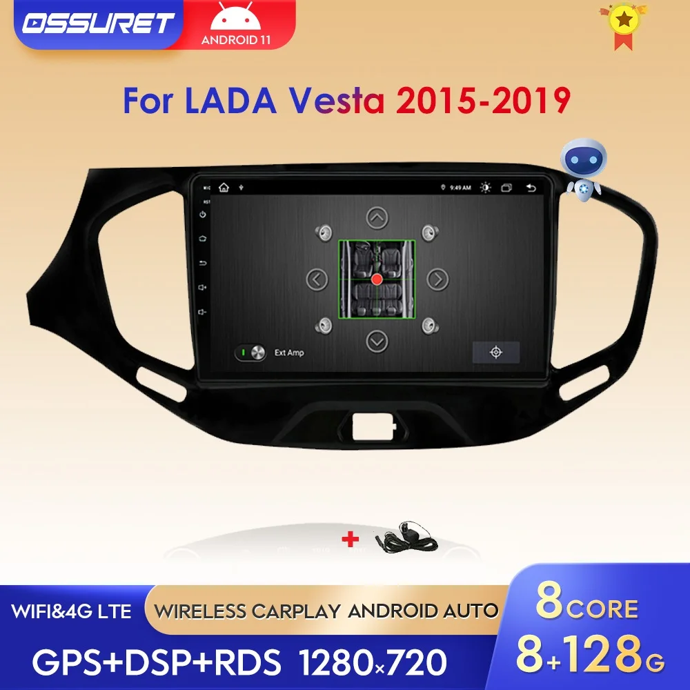 

Автомагнитола 2 Din для LADA Vesta Cross, мультимедийный плеер на Android, с 9 "экраном, GPS, видеоплеером, для LADA Vesta, Cross, Sport, типоразмер 2 Din, 2015-2020