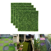 4pcs artificial grass plastic outdoor gardening turf lawn synthetic fake grass balcon gardening exterior decoration