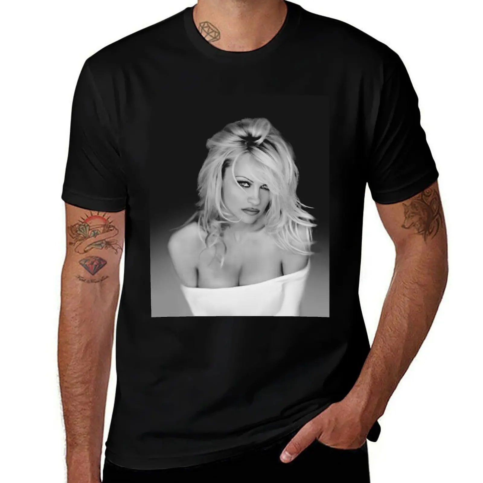 Футболка Pamela Anderson для мальчиков белые большие футболки с рисунком аниме