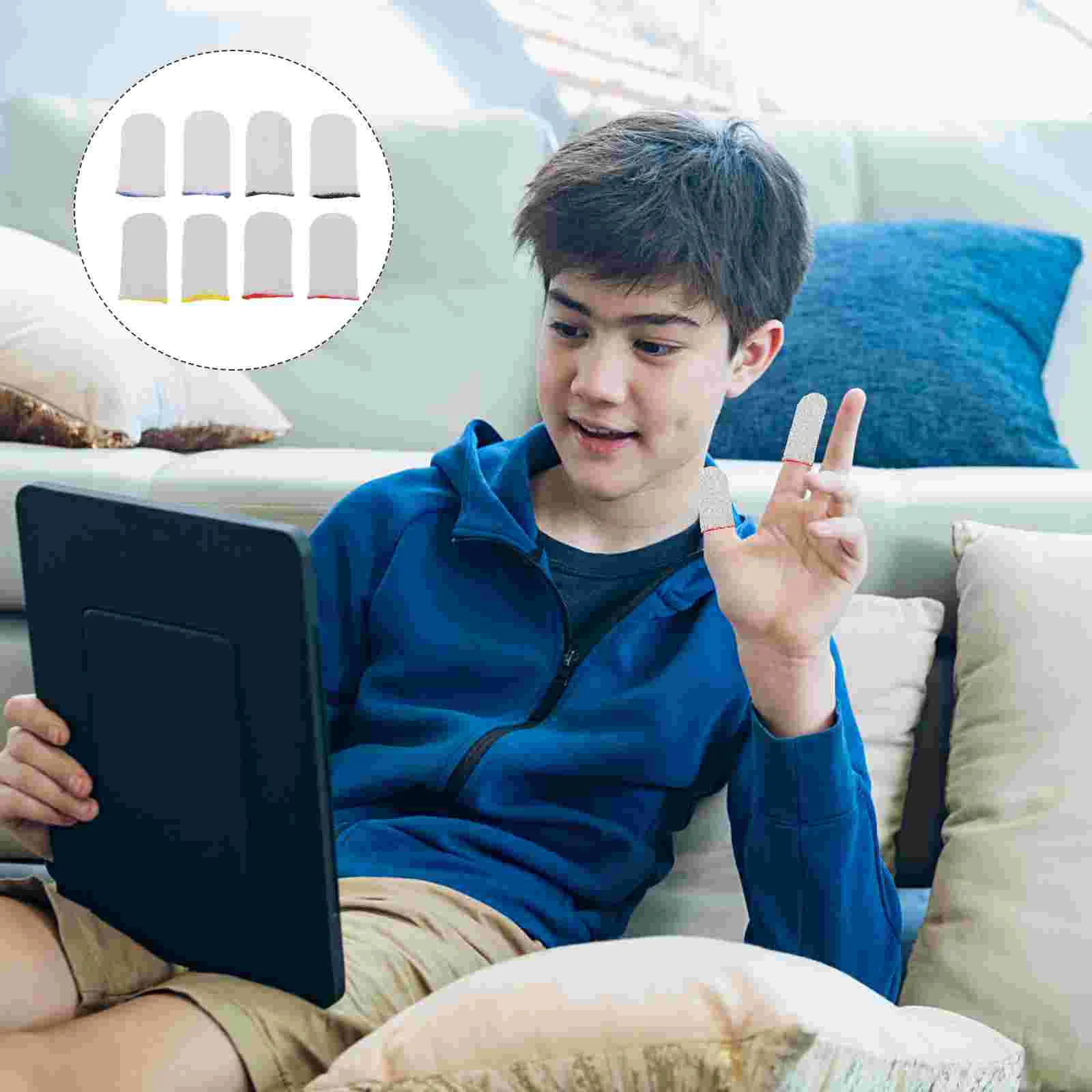 

Finger Game Sleeve Cover Thumb Gaming Protector Stall Antisupport Sweat Stabilizer Gamer Resistant Touchscreen Hometouchscreens