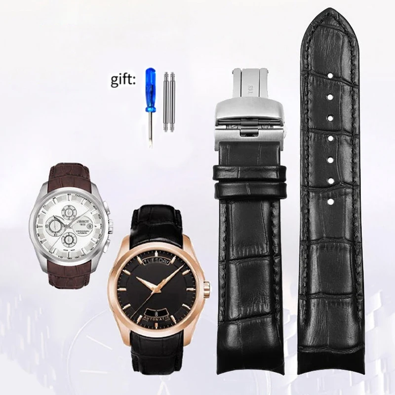 Ремешок из воловьей кожи для мужских часов Tissot T035 Series T035627A T035407A T035617 ремешок