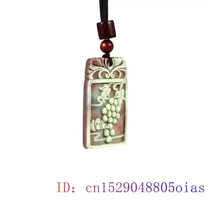 Нефритовая летучая мышь подвеска камень ожерелье настоящий винтажный подарок