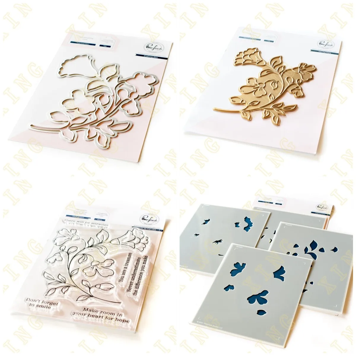 

Folk Floral Stem New Metal Cutting Dies Stamps Stencil Hot Foil Scrapbook Diary Decoration Embossing Template Greeting Card Make