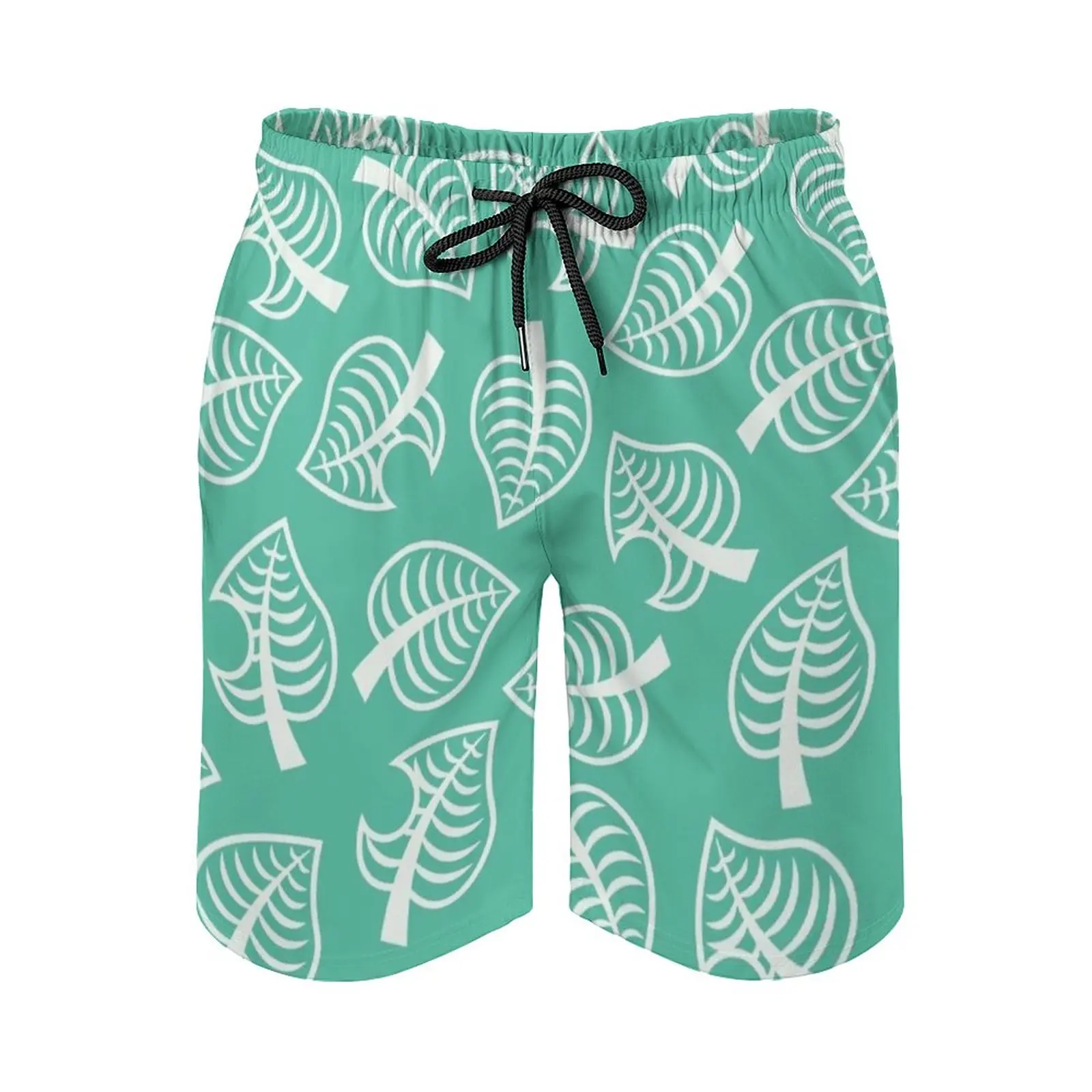 

New Horizon Inspired Leaf Pattern Men's Sports Short Beach Shorts Surfing Swimming Boxer Trunks Bathing New Horizon New Horizon