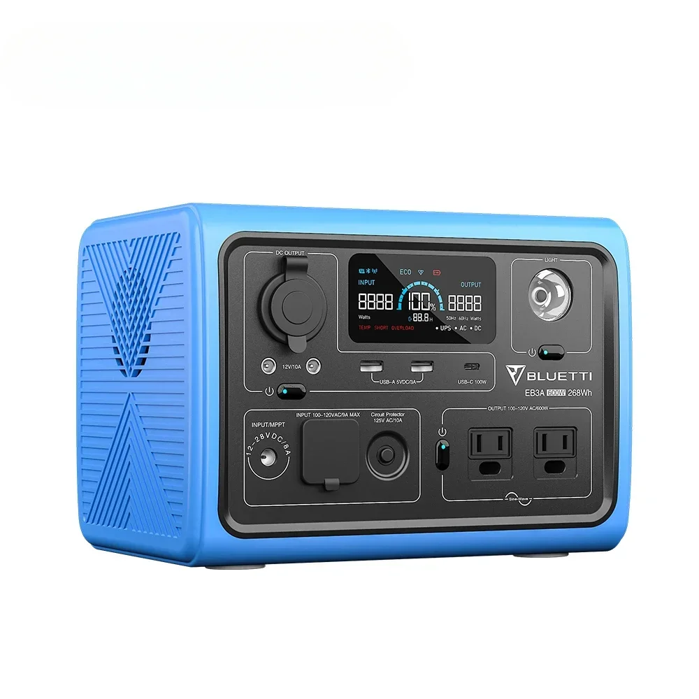 Портативные солнечные панели EB3A + PV120 для дома с быстрой зарядкой