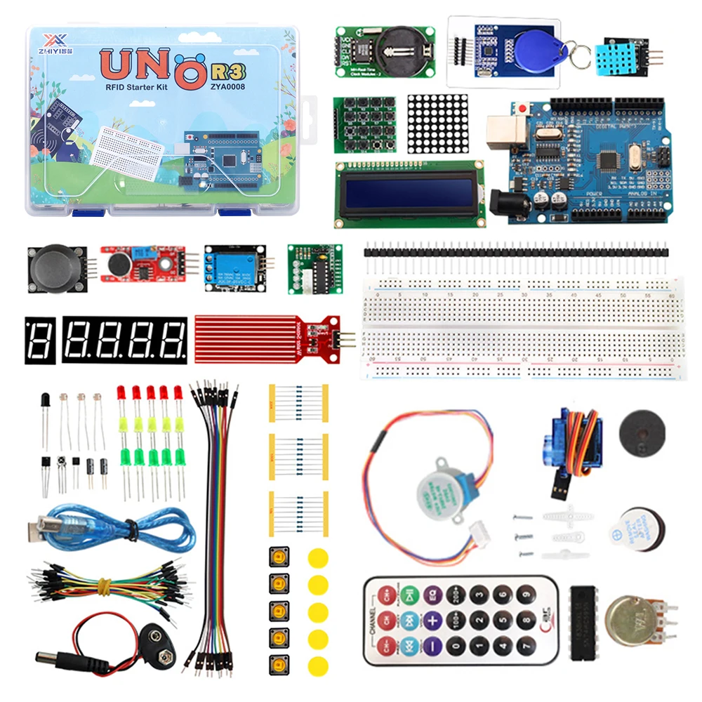 

Ultimate UNO R3 RFID Starter Complete Kit Compatible with Arduino IDE Programming Project, Great Fun Kit For Experiment Training