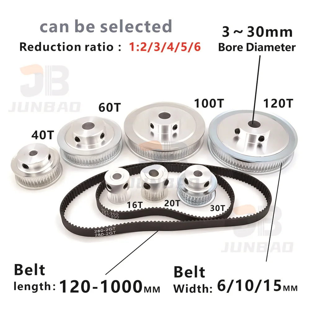 Комплект ремня и шкивов 2GT 20T/60T