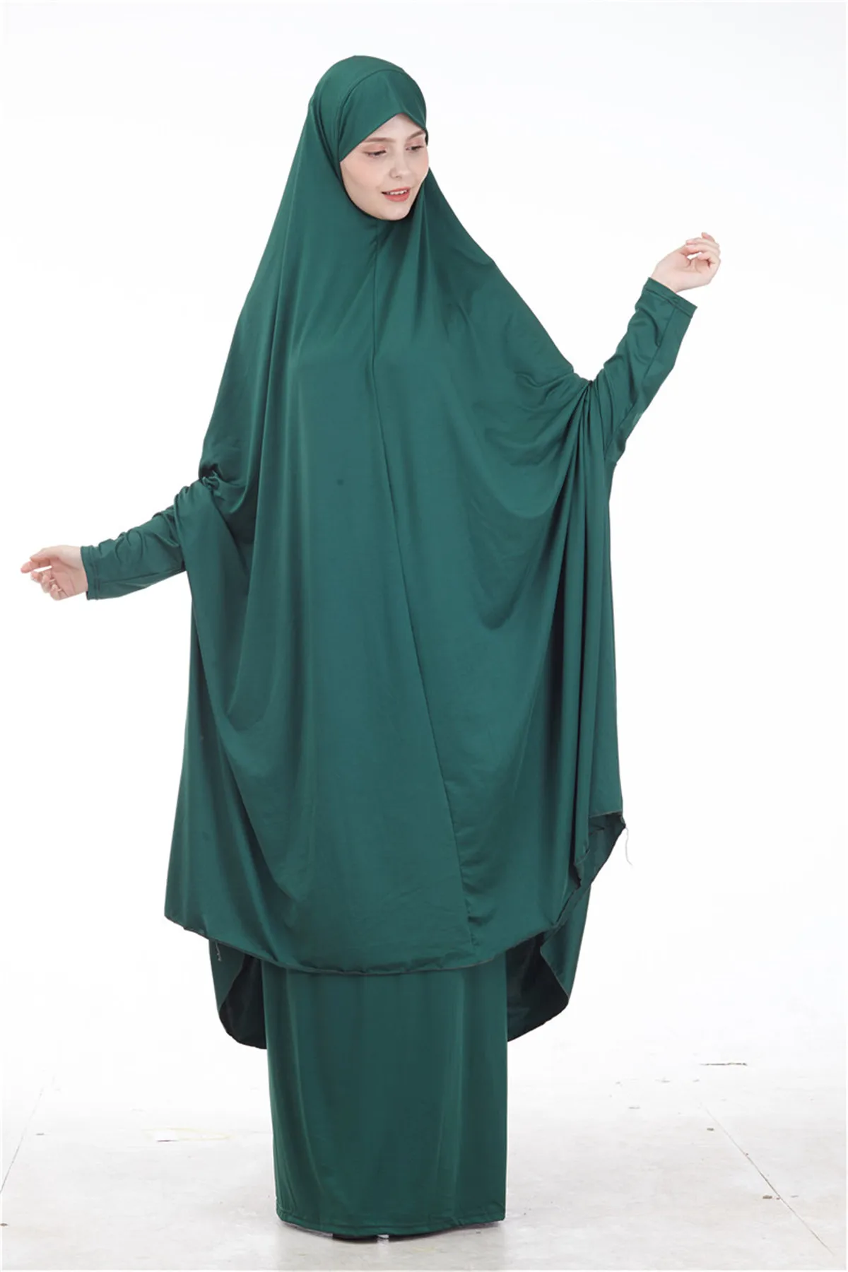 2 шт., мусульманское платье-хиджаб для женщин