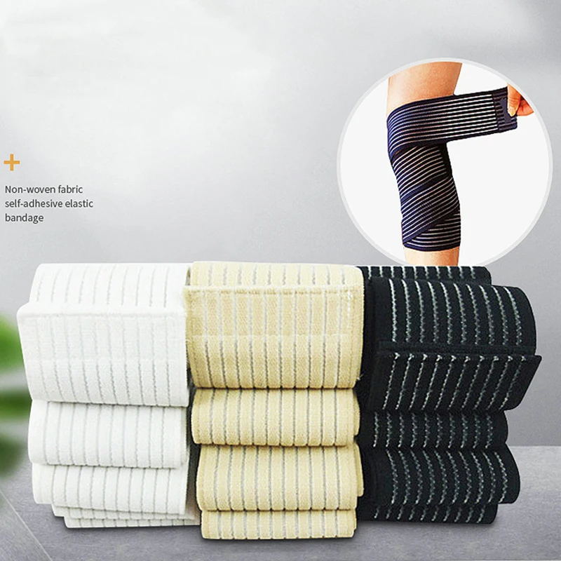 Sfit Cotton Elastic Bandage For Wrist Calf Elbow Leg Ankle Protector Knee Support Band Sport Tape Fitness Safety Outdoor Sports