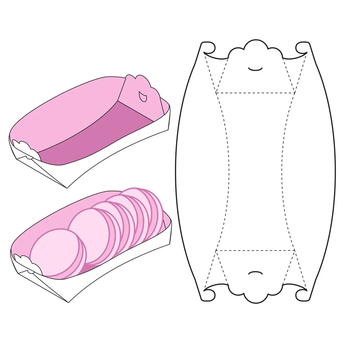 Подставка для лодки Подарочная коробка бумажная резка металлические штампы