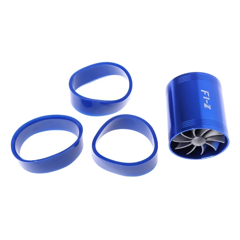 

2022 New F1-Z Double Supercharger Universal Turbine Turb Air Intake Fuel Gas Saver Fan BL/BK