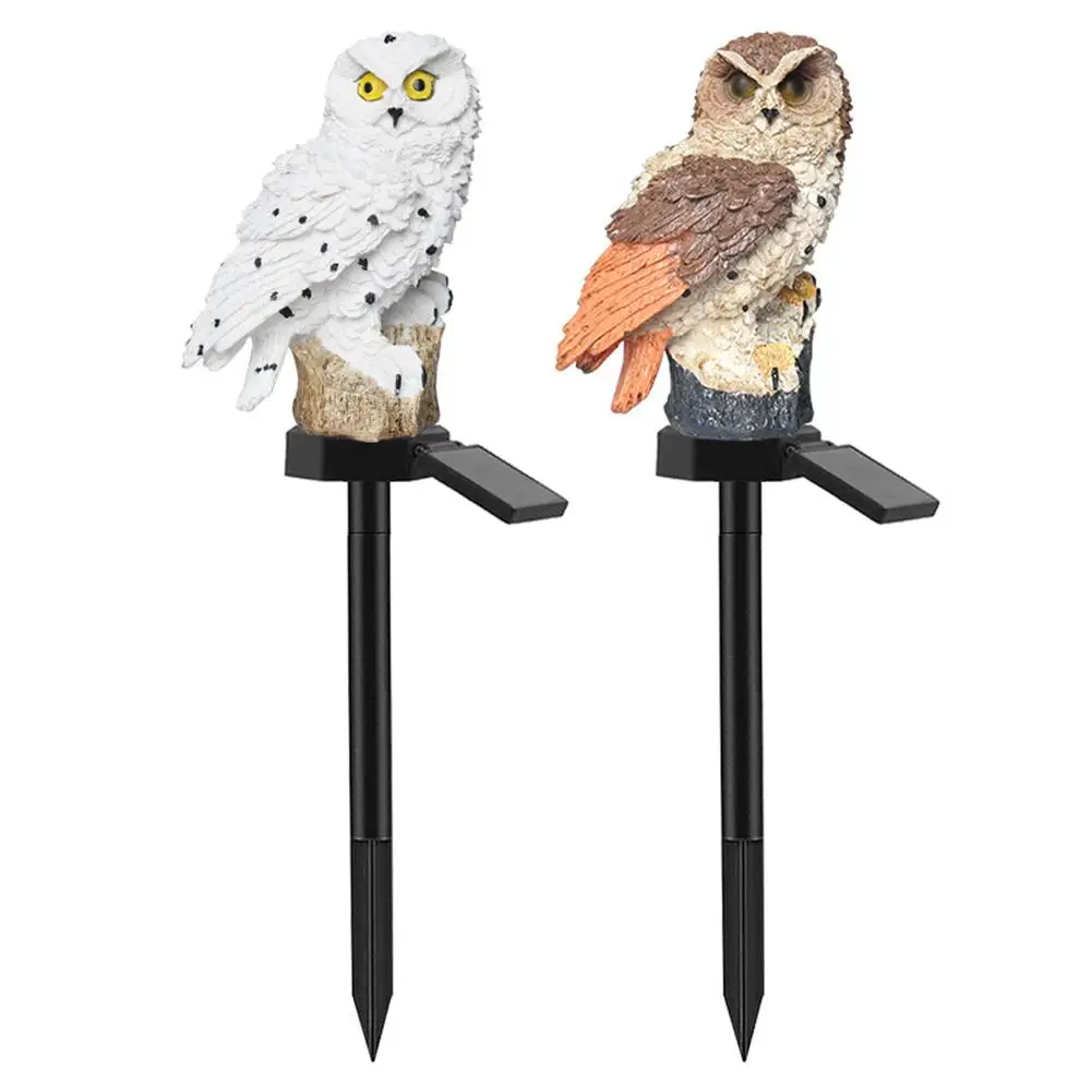 

Outdoor IP55 Waterproof Owl Lawn Lamp Resin Garden Courtyard Owl Lamp Solar Buried Ground Lights Intelligent Optical Control