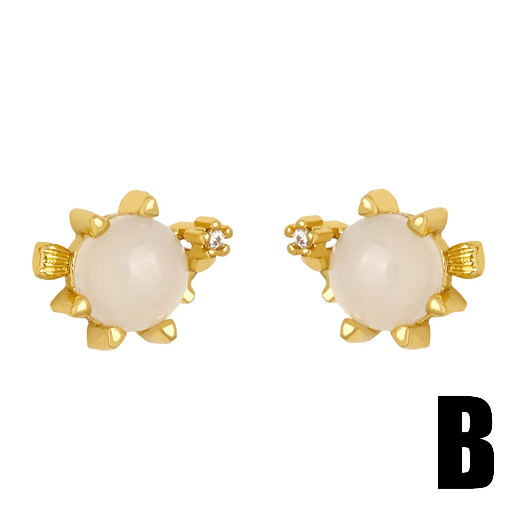 Модные уникальные серьги-гвоздики в виде земляной рыбы креветки морской лошади