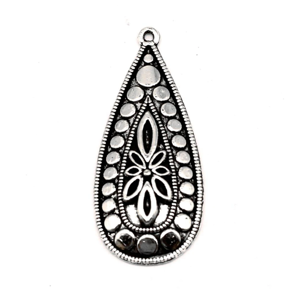

Flower Piece Charm For Making Jewelry Diy Finding 30pcs 15x35mm