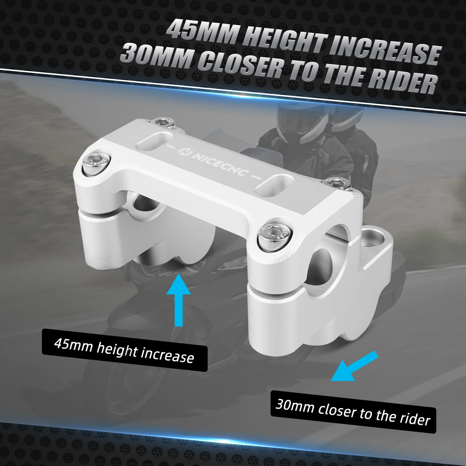 Подъемник на руль мотоцикла для BMW R 1250 GS 2019-2023 R1250GS Adventure 2019-2024 45 мм R1200GS 13-18 14-18