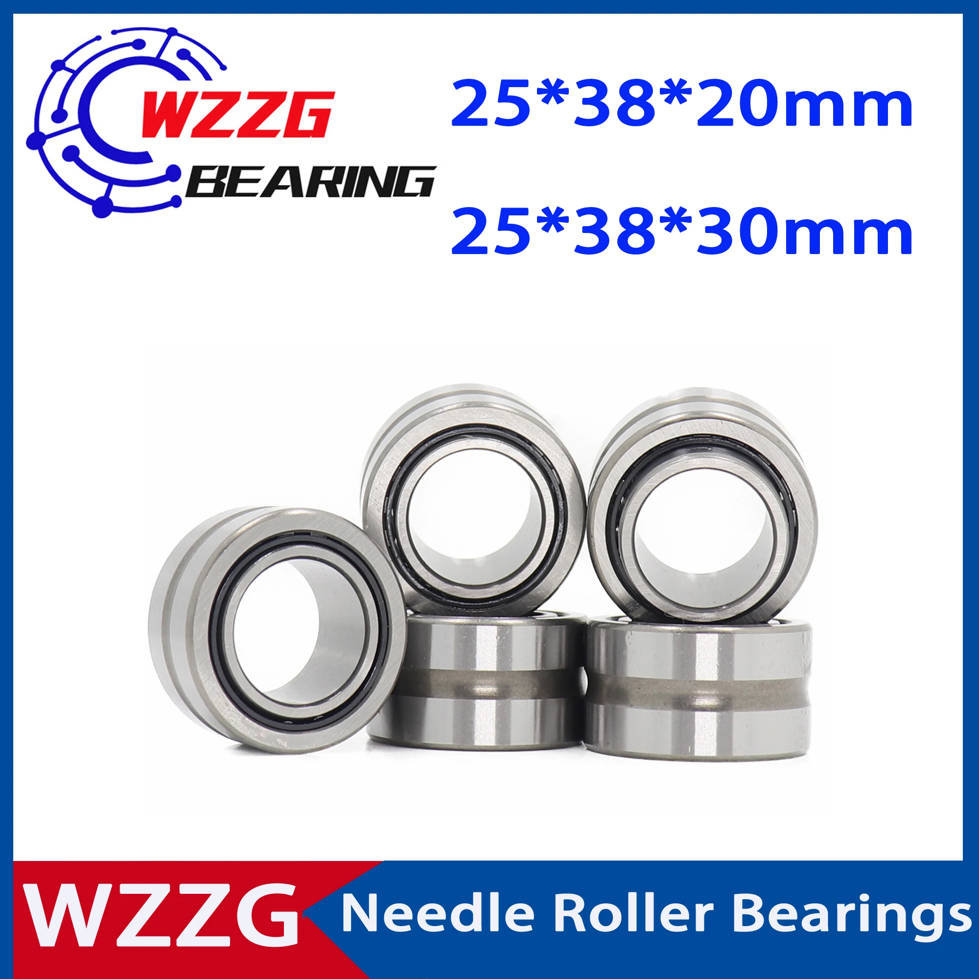 WZZG NKI 25/20 25/30 подшипник 25*38*20 25*38*30 мм (4 шт.) игольчатый роликовый с внутренним