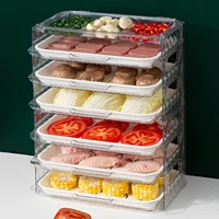 side dish home hot pot kitchen plate no perforation wall hanging rack creative pvc foldable space saving vegetable storage tray