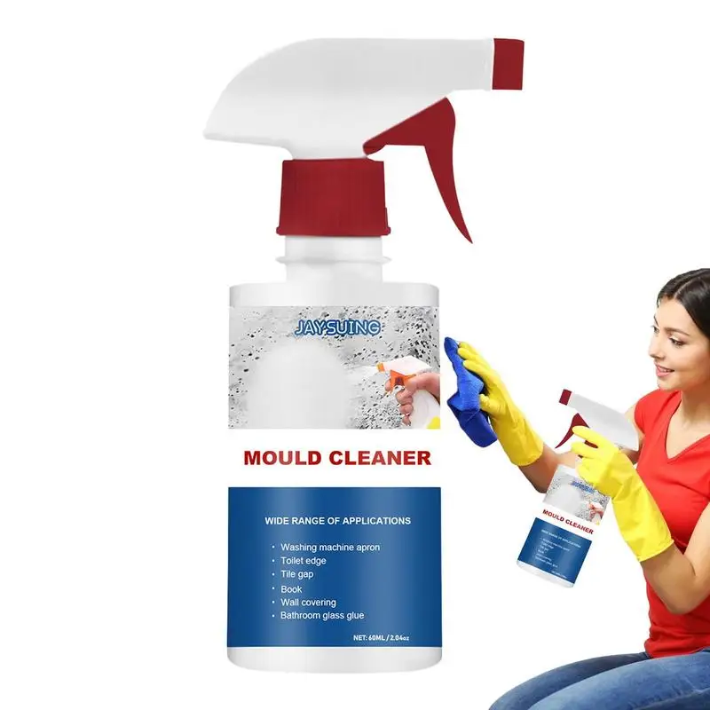 

Mould Cleaning Spray 60ml Wall Mold Remover Mold Cleaning Spray Bathroom Kitchen Cleaning Effective Mildew Removal Spray