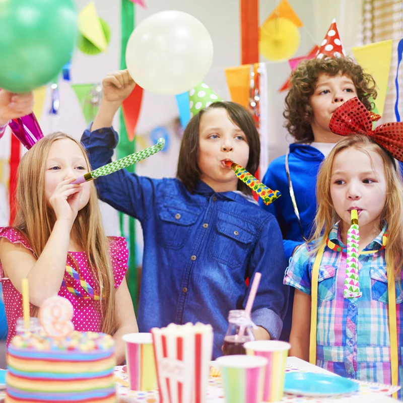 Красочный свисток Торнадо для детей забавная вечеринка шумогенератор