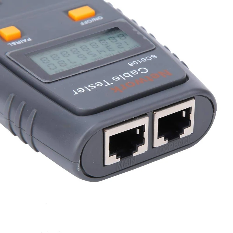 Новый тестер сетевых кабелей SC6106 электрических с ЖК-дисплеем