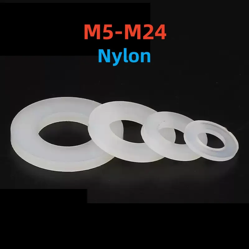 

Нейлоновые шайбы M5-M24 белые