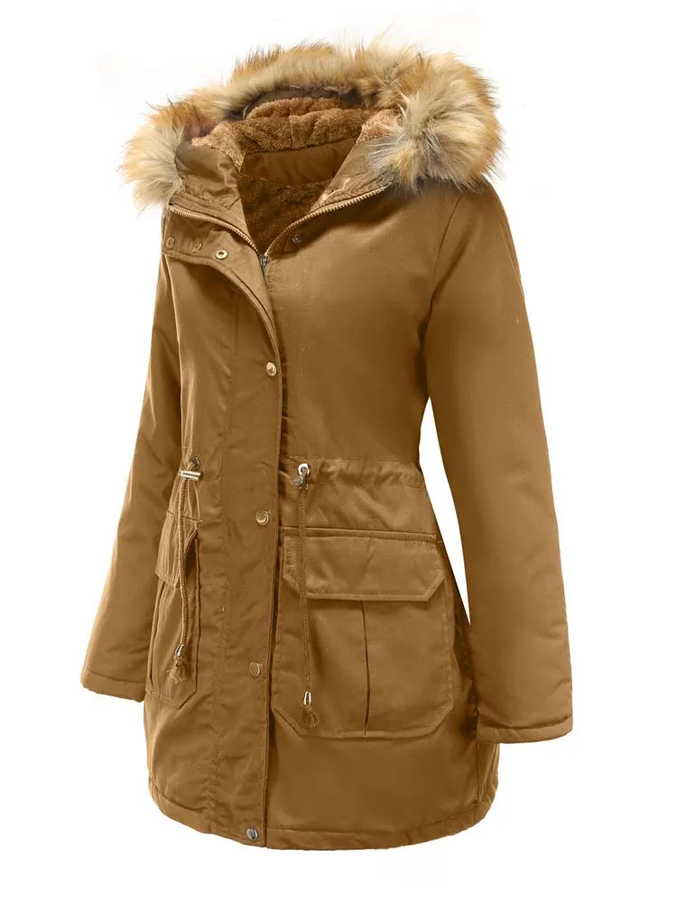 Women's Winter Oversized Jacket Fashion Hooded Loose Abrigo Mujer Thick Cotton Padded Quilted Coats Female Overcoat Parkas