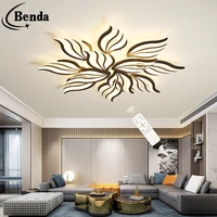 modern led ceiling lamp white living room dining room bedroom decoration room indoor led chandelier with remote control