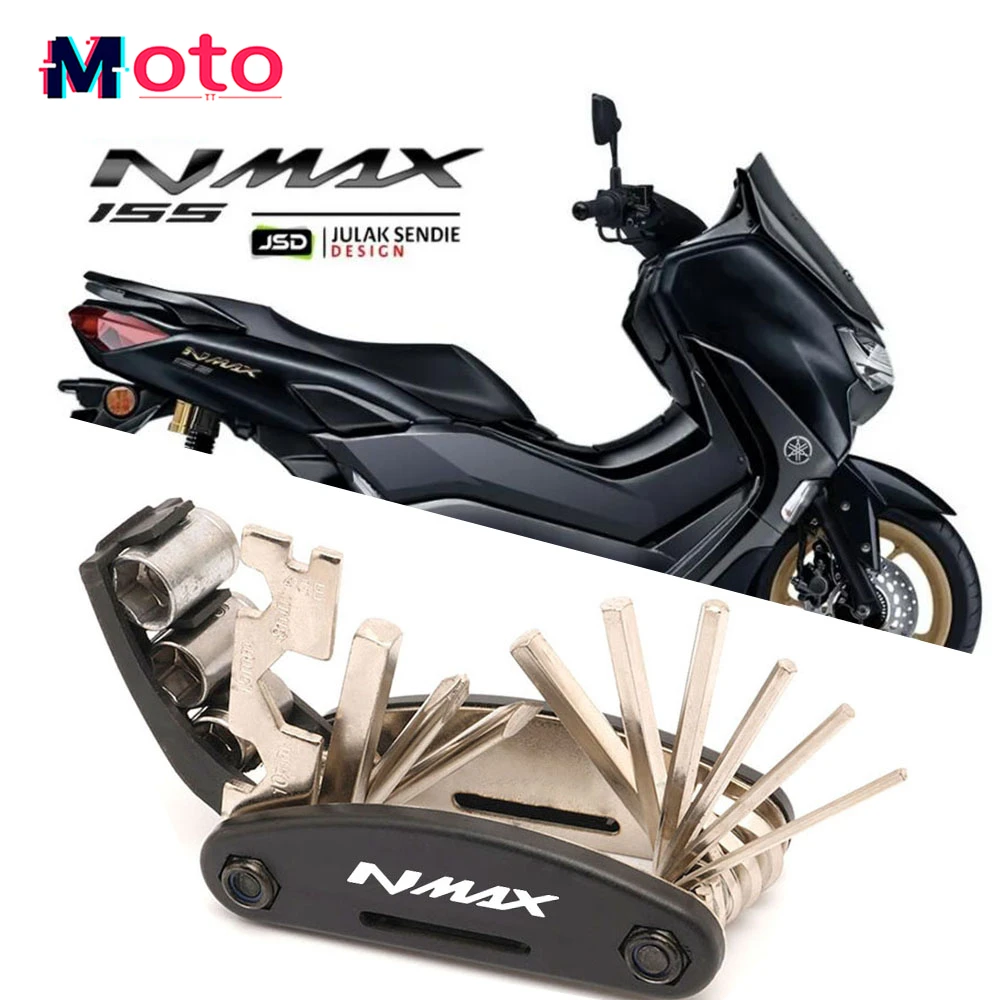 

2023 New Motorcycle CNC Tool Repair Screwdriver Set & Helmet lock For Yamaha NMAX155 N MAX NMAX 155 125 NMAX125 Accessories