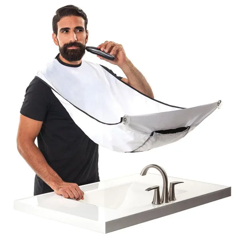 

Male Shaving Apron Beard Catcher Cape Care Bib Face Shaved Hair Adult Bibs Shaver Cleaning Hairdresser Gift for Man Clean Apron