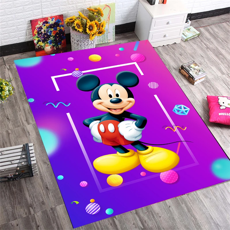 Декор для детской комнаты Микки и Минни мультяшный ковер спальни с принтом