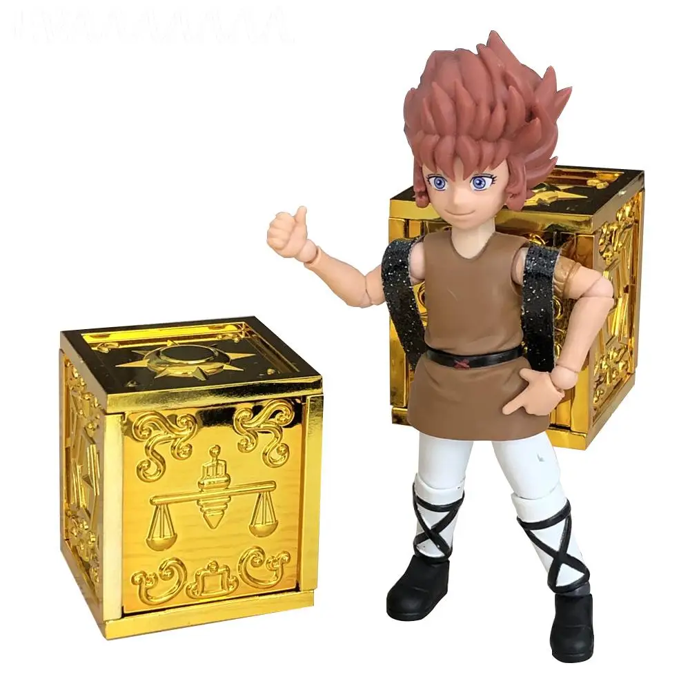 Фигурка Рыцари Зодиака ST Model Saint Seiya подвижная ПВХ фигурка Овен му из ткани с