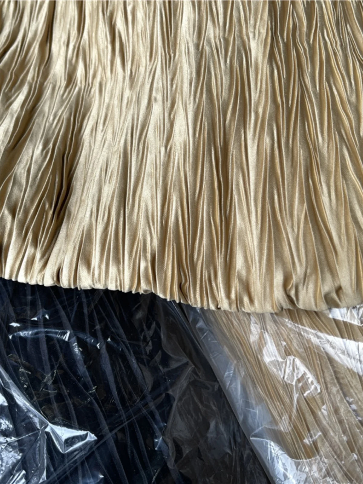 Чистый черный узор из рыбьей кости мятый морщинистый орган модная