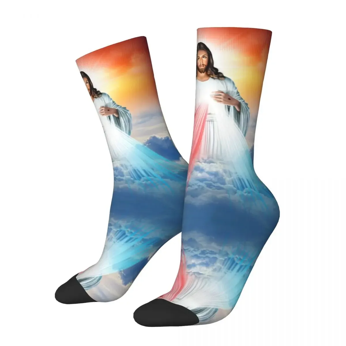 Носки с изображением Иисуса католической Библии для мужчин и женщин