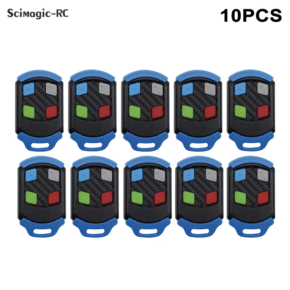 

10PCS NOVA Blue Garage Door Remote Control 433.92mhz Rolling Code Garage Door Controller Transmitter Gate Opener Key