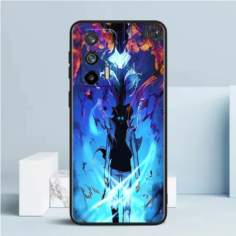 Соло Выравнивающий аниме черный телефон флейта для OPPO Reno 5 6 7 8 10 11 Z F Find X2 X3 X5 Pro Plus