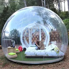 야외 캠핑 풍선 버블 텐트 대형 DIY 홈 하우스 뒤뜰 캠핑 비와 방풍 캐빈 버블 투명 텐트, 네이비 블루, 그린, 오렌지, 그린