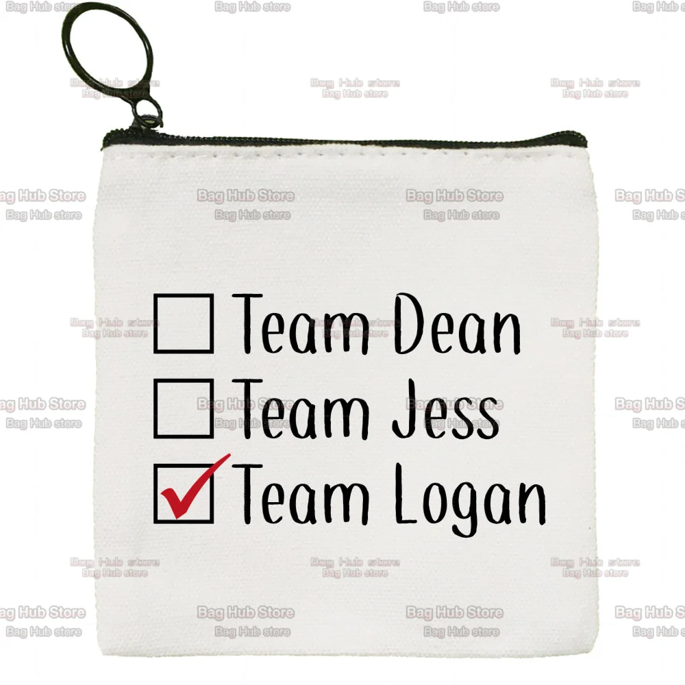 Gilmore Girls Cartoon Graphic Coffee Small Purse Coin Purse Zipper Women's Canvas Cute Mini Coin Bag Earphone Storage Bag