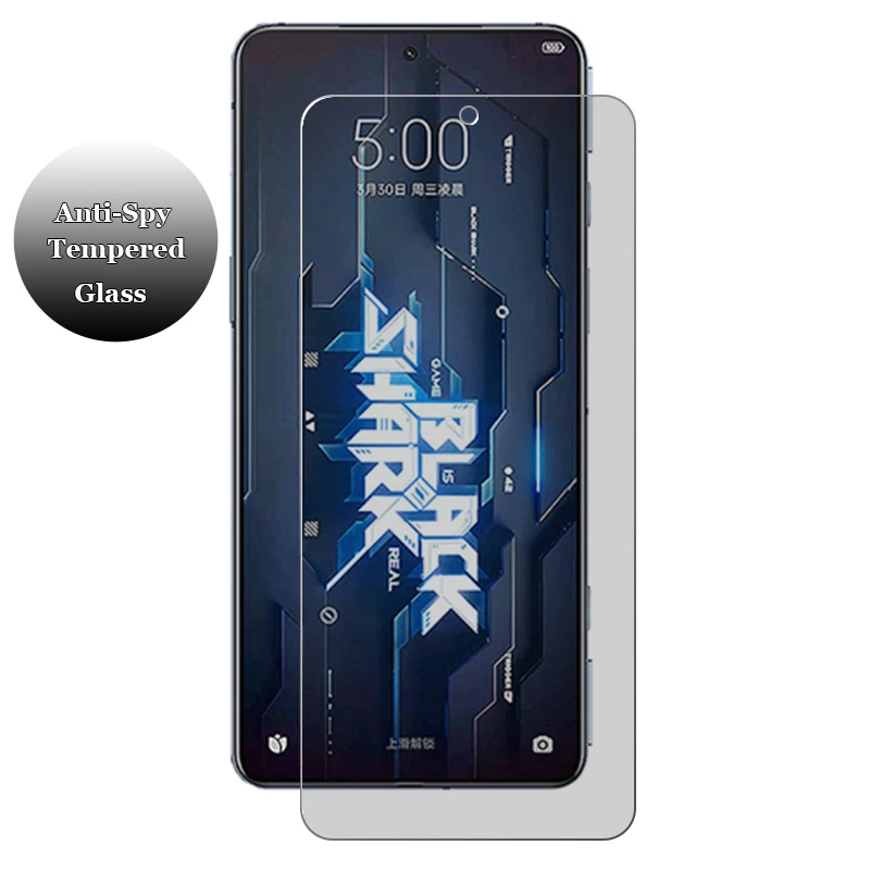 

Для Xiaomi Black Shark 5 RS 4 4s Pro Анти-шпион Анти-Шпион Защита конфиденциальности Закаленное стекло Защитная пленка для экрана