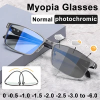 full frame photochromic myopia lenses with degree 0 5 to 6 0 anti blue light optical myopia finished blue light glasses %d0%be%d1%87%d0%ba%d0%b8