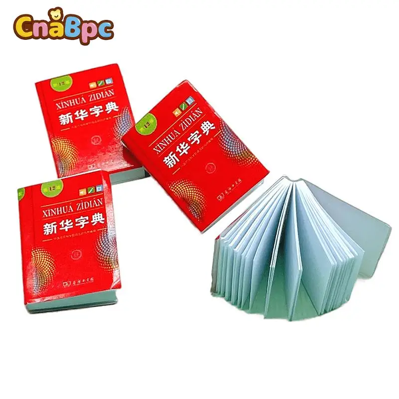 

1Pc 1:12 Dollhouse Miniature Xinhua Dictionary Book Model Notebook Kids Pretend Play Toy Doll House Life Scene Decor Accessories